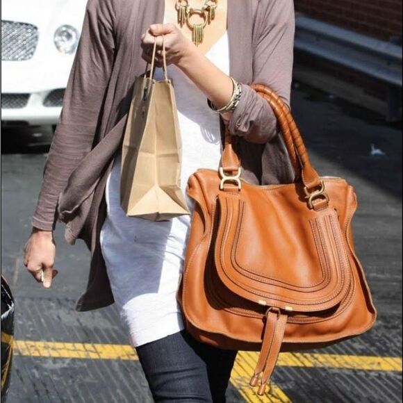 CHLOE MARCIE RED SATCHEL - Picture 15 of 16